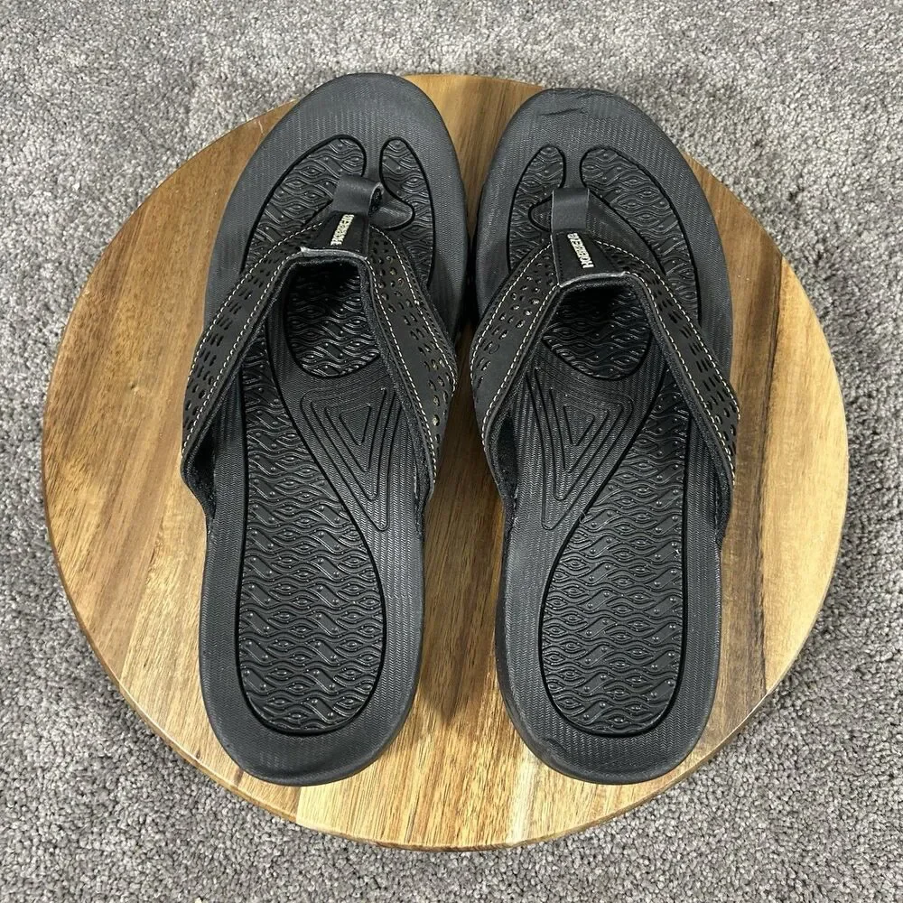 Hobibear Men’s Size EU 42 US 9 Black Casual Beach Outdoor Thong Flip Flops Used